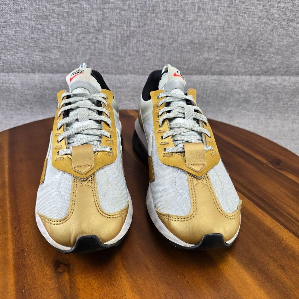 Nike Air Max Pre-Day Sneakers Womens Size 8.5 Gold & White Athletic Shoes - Picture 3 of 14